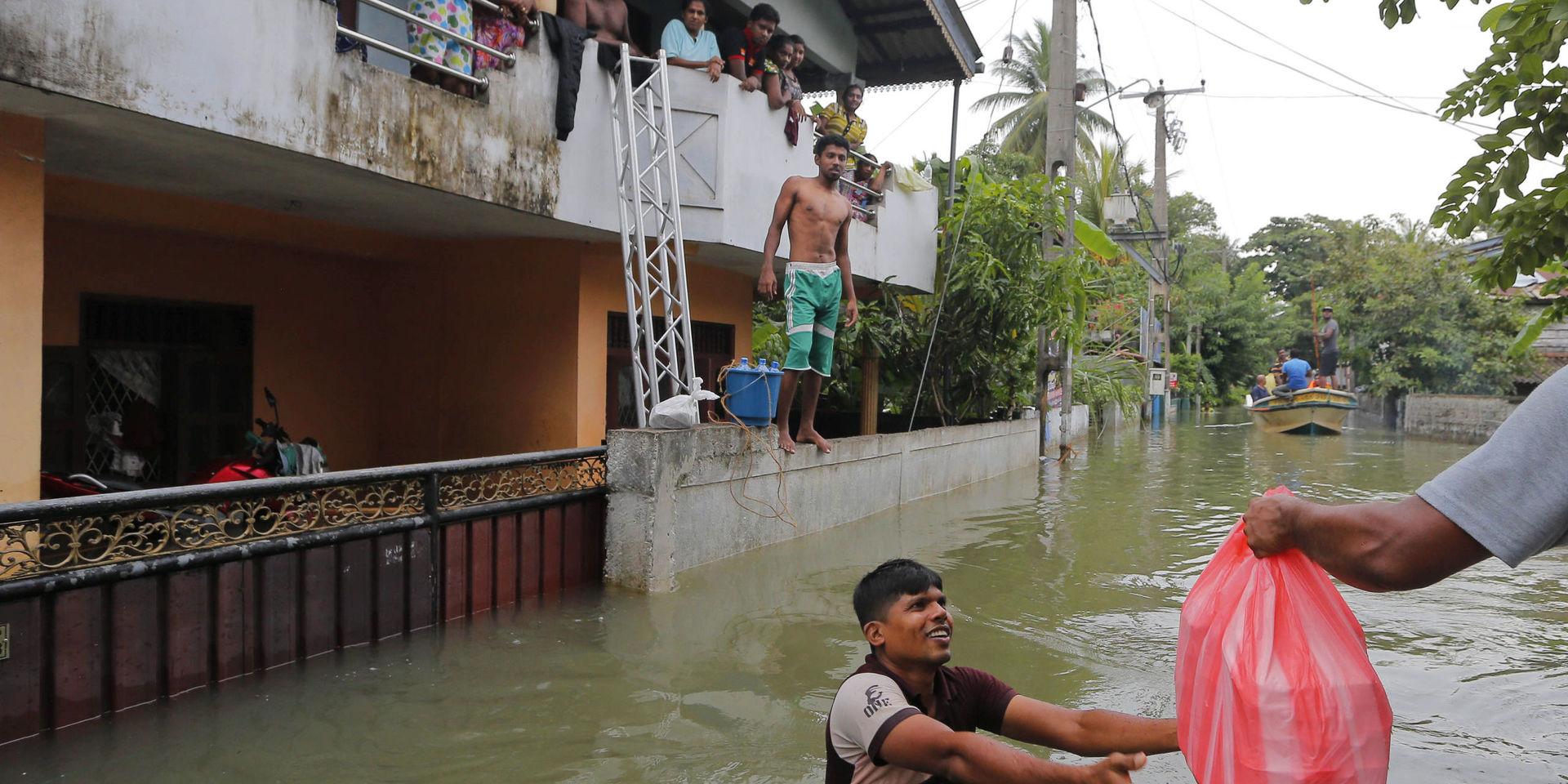 Sri Lanka drabbas hårt av översvämningar, som förväntas bli kraftigare på grund av klimatförändringarna. Arkivbild.