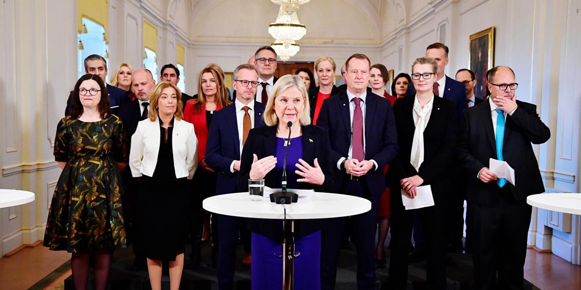 På tisdagsförmiddagen presenterade den nyvalda statsministern Magdalena Andersson (S) sin regering.