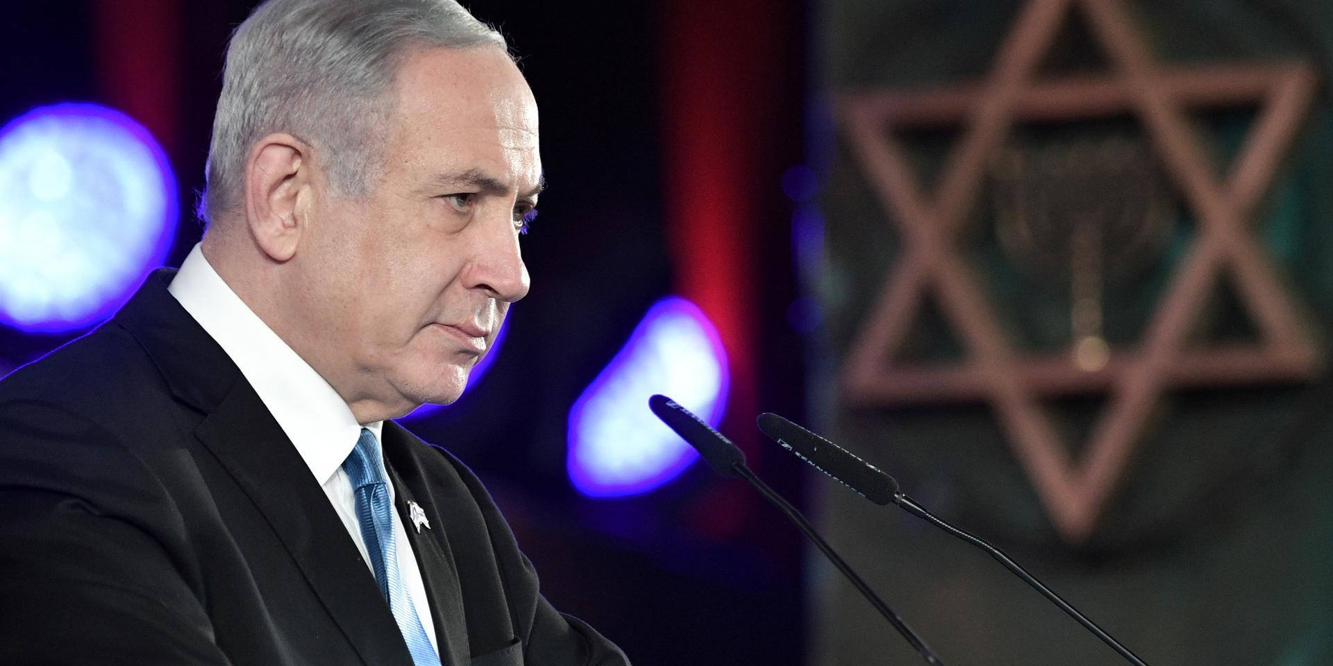 Benjamin Netanyahu. Bild från i förra veckan.
