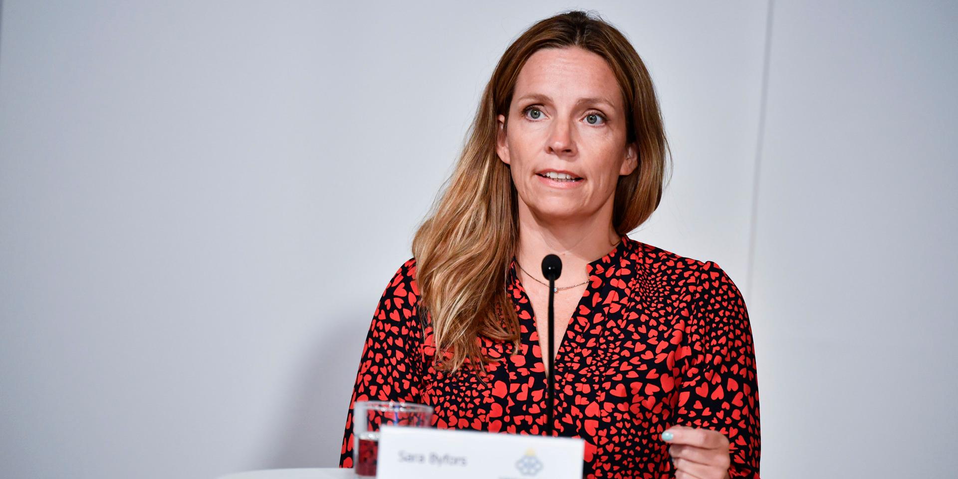 Sara Byfors, enhetschef vid Folkhälsomyndigheten.
